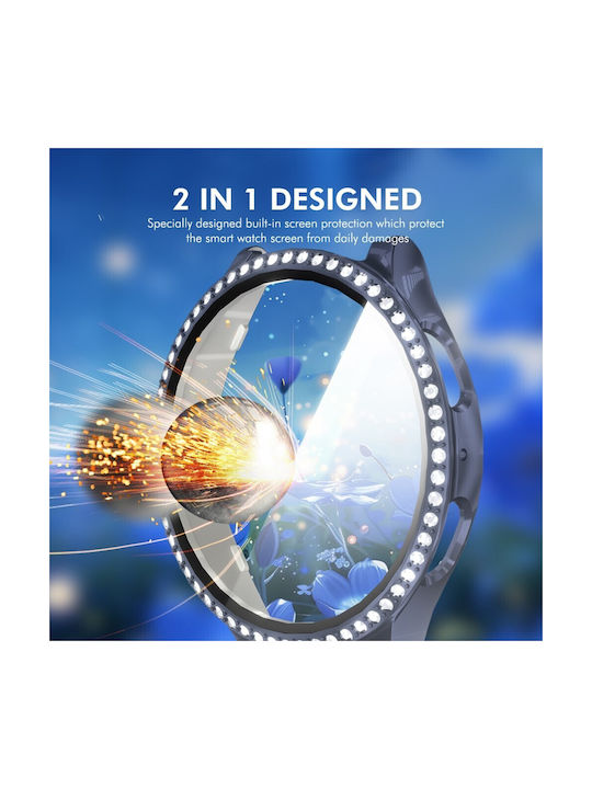 Samsung Galaxy Watch 7 44mm Enkay Θήκη Προστασία Οθόνης Silver