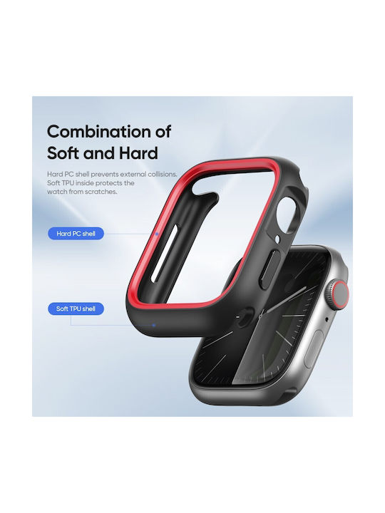 Apple Watch Series 10/42mm Dux Ducis Bamo Series Θήκη Black Red