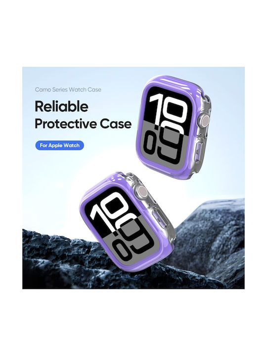Apple Watch Series 7 8 9 45mm Dux Ducis Camo Series Case Purple