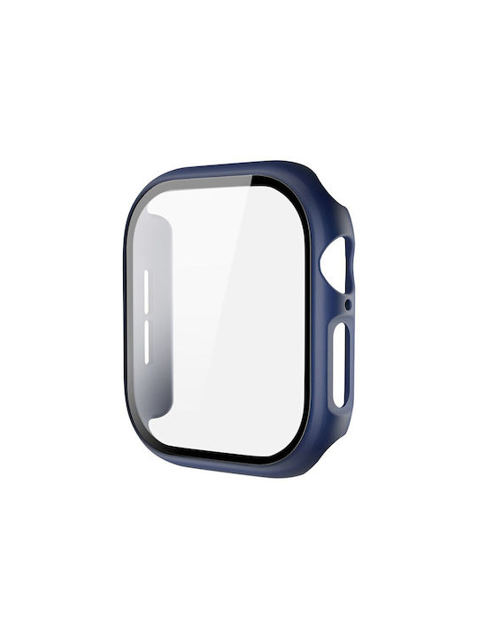 Apple Watch Serie 10/46mm Imak Tragbare Hülle Schutzfolie Blau