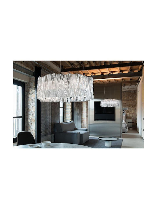 Slamp Κρεμαστό Φωτιστικό Λευκό LED με Θερμό Λευκό Φως
