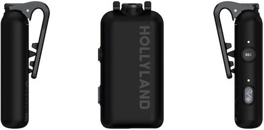 Hollyland LARK MAX 2 Combo Set Wireless Microphone Flyout Journalistic in Gray Color