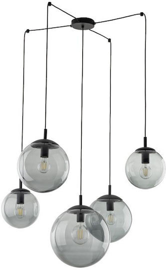 TK Lighting Κρεμαστό Φωτιστικό Λευκό για 5 Λαμπτήρες E27