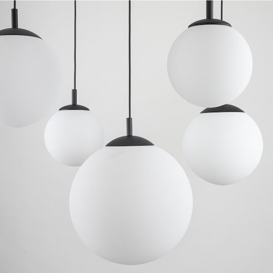 TK Lighting Κρεμαστό Φωτιστικό Λευκό για 5 Λαμπτήρες E27