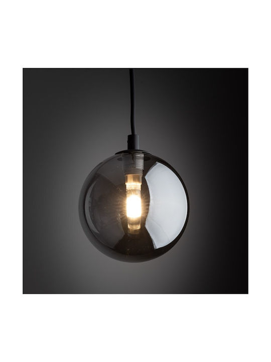 TK Lighting Κρεμαστό Φωτιστικό Μαύρο Ράγα με Ντουί G9 120x120εκ.