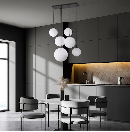 TK Lighting Κρεμαστό Φωτιστικό Μαύρο 77εκ.