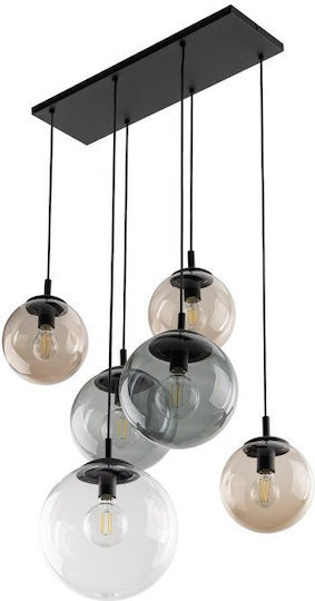 TK Lighting Κρεμαστό Φωτιστικό Μαύρο 77εκ.