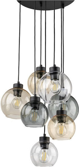 TK Lighting Cubus Κρεμαστό Φωτιστικό Γκρι 49εκ.
