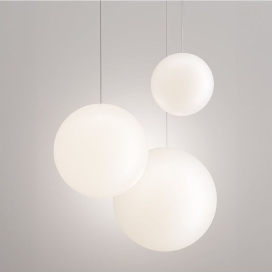 Zafferano Pendant Light White with Socket E27 40x325cm