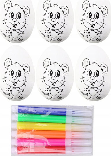 Lean Toys Πασχαλινό Αυγό Φελιζόλ Σετ 6τμχ 21337