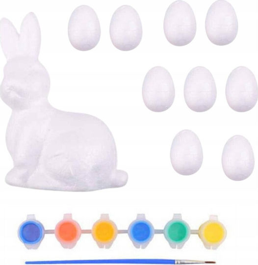 Lean Toys Πασχαλινό Αυγό Φελιζόλ Κόκκινο Σετ 9τμχ