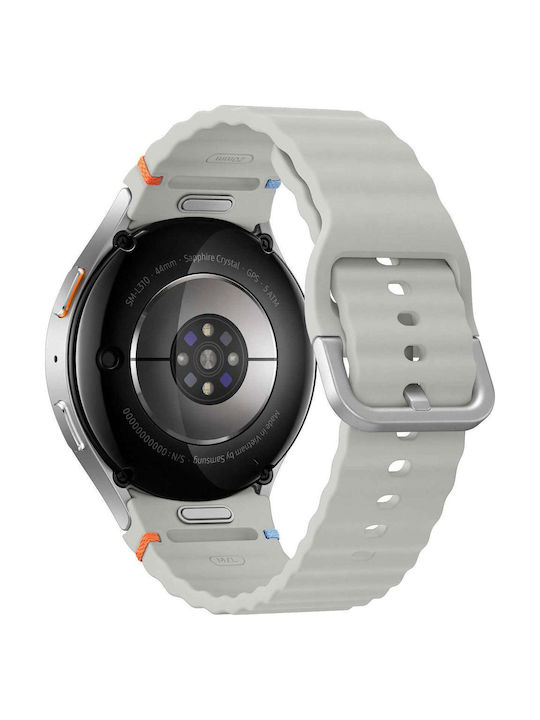 Tekday Digital Men's Watch Chronograph Battery with White Rubber Strap