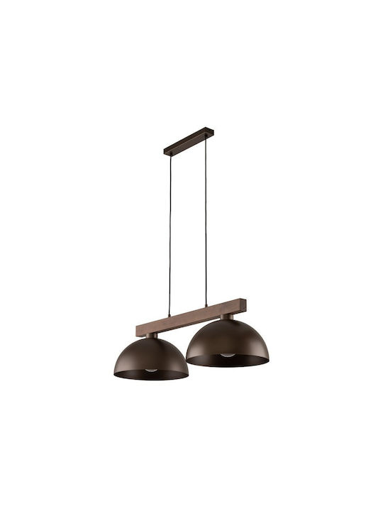TK Lighting Oslo Hängelampe Schwarz Schiene mit Fassung E27 83cm.