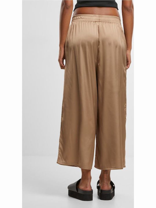 Γυναικεία Παντελόνα σε Loose Εφαρμογή Soft Taupe