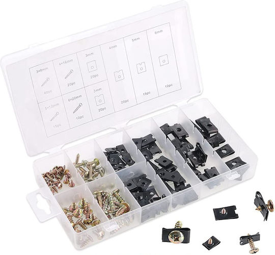 Creioane Colorate Şuruburi Metalice Clips 170bucăți