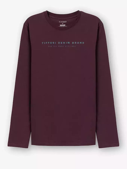 Long Sleeve Blouse Burgundy