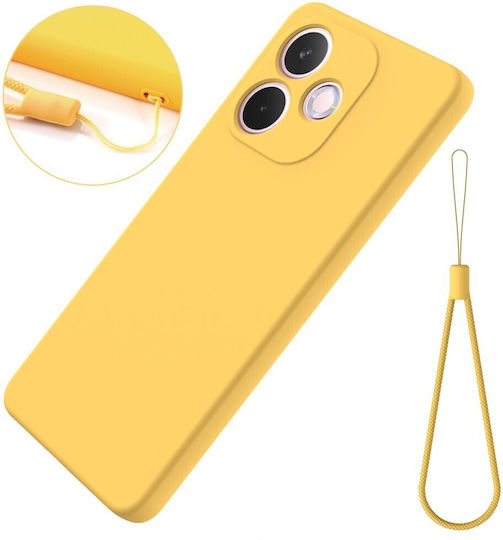 Solid Color Back Cover Σιλικόνης Κίτρινο (Oppo A5 Pro)