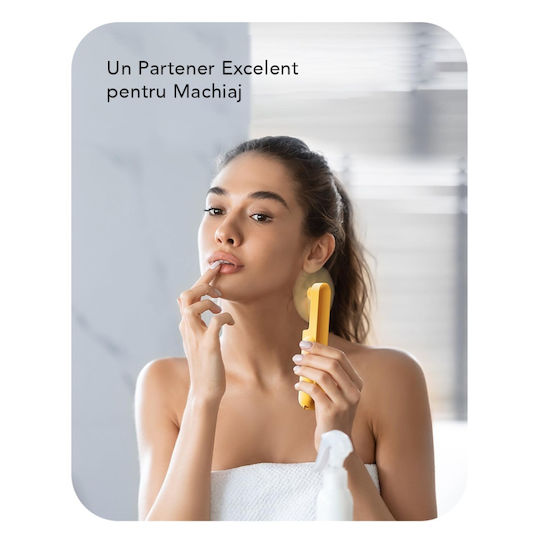 Ultra Portabil 3 În 1 Ventilator De Mână Birou Gât 3 Niveluri Viteză Pliabil Baterie Portabilă 2000mah 20h Autonomie Skdr Airmini Portocaliu