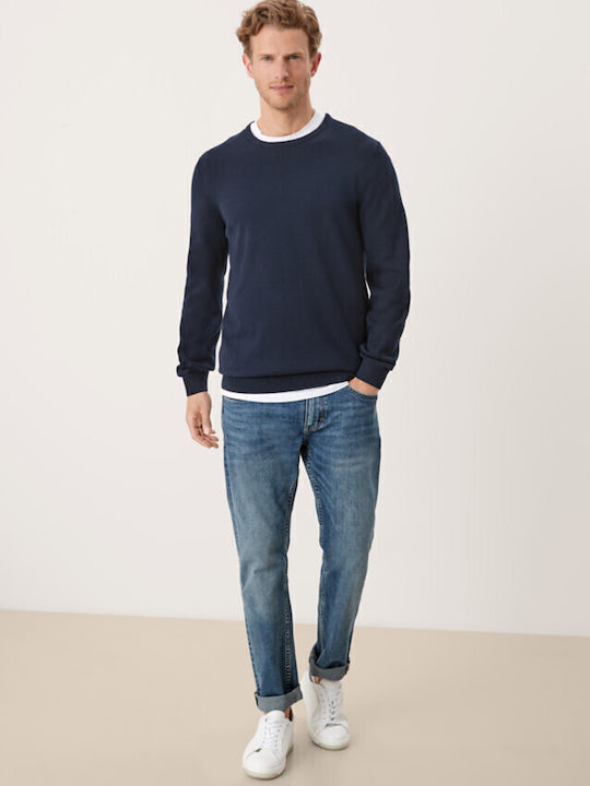 Red Label Long Sleeve Sweater Navy Blue