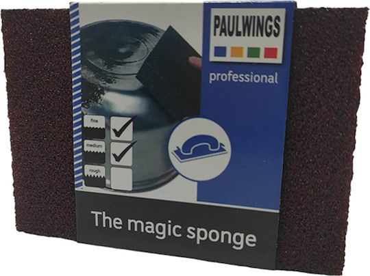 Λειαντικό Σφουγγαράκι Δίπλευρο 1τμχ Paulwings Ψιλό Medium 100x70x25mm 20056-99 Oem