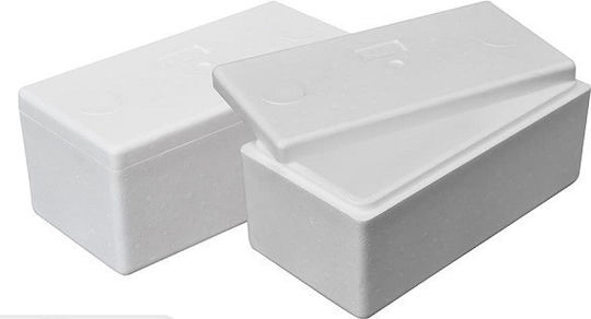 Polystyrene Ice Cream Cooler Box 16x16x5.5