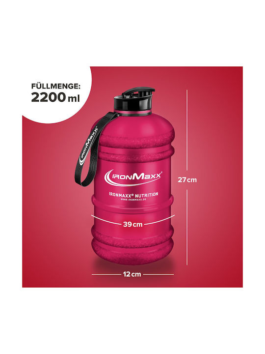 IronMaxx Αθλητικό Παγούρι 2200ml Κόκκινο