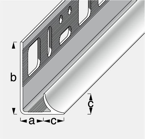 Profil Plăci Plastic PVC 8x8mm 2,8m Alb 575530.0032 Plastic Alb