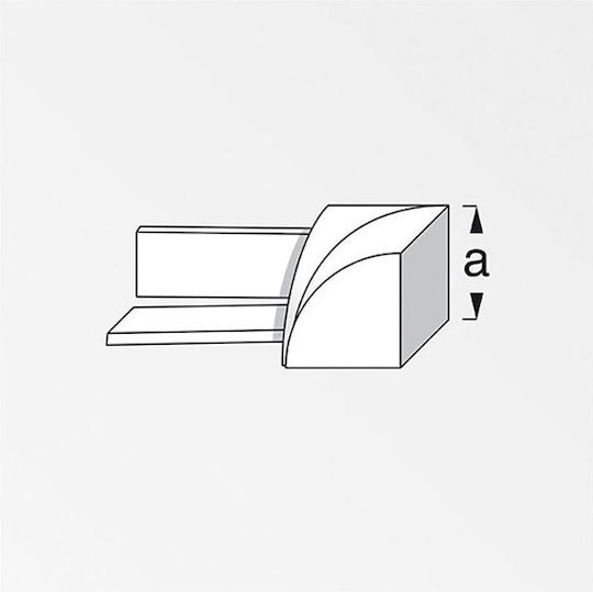 Plastic Corners For External Tile Joint Covers Set 4 Pcs 9.5mm White 575540.0001 Plastic White