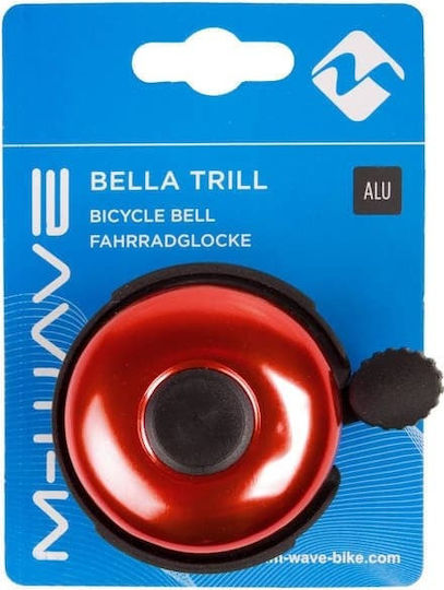 M-Wave Rotary Action Bicycle Bell Red
