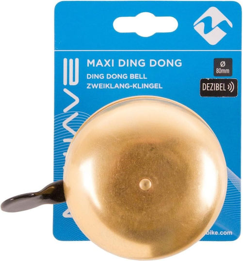 M-Wave Ding-Dong Велосипедно камбанче Златист