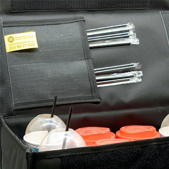 Delivery Bag Cafe Eight-Seat No3 Rack 42x22x22 LC018 Transport Bag Thermal Bag Brown Beverages 8 Seats