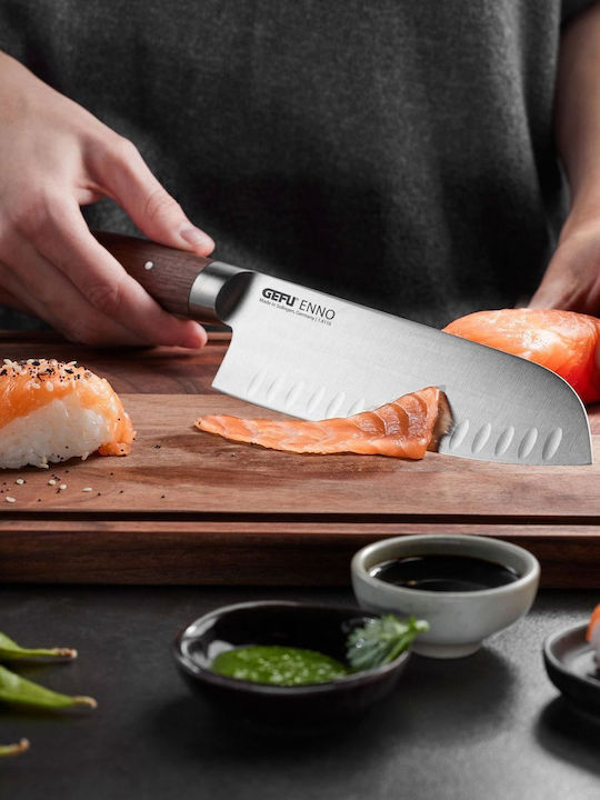 Gefu Knife Santoku from Stainless Steel 18cm