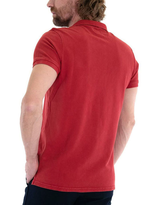 Destroy Polo Kurzarm Bluse Varsity Rot