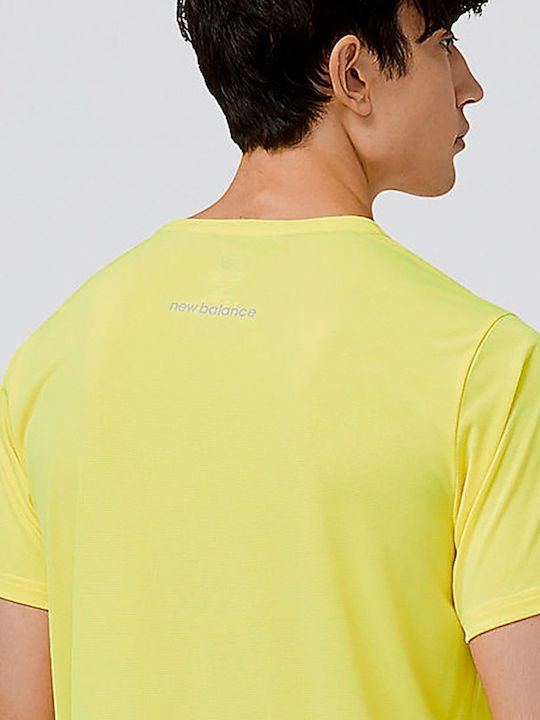 New Balance Accelerate T-shirt Yellow