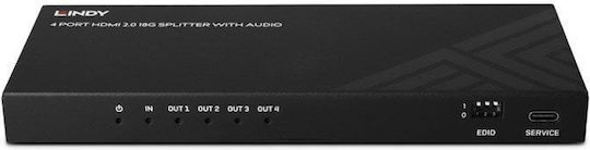 Lindy Hdmi 8k60 4-port Splitter Switch