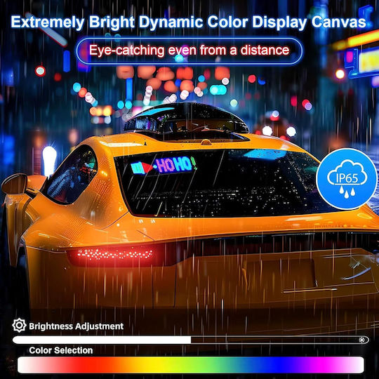 Motion LED Sign One - Sided Waterproof 19x90cm RGB