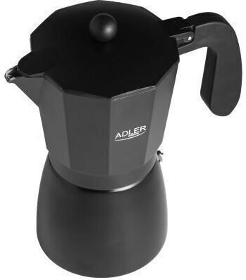 Adler Electric Stovetop Espresso Pot 9 Cups Black