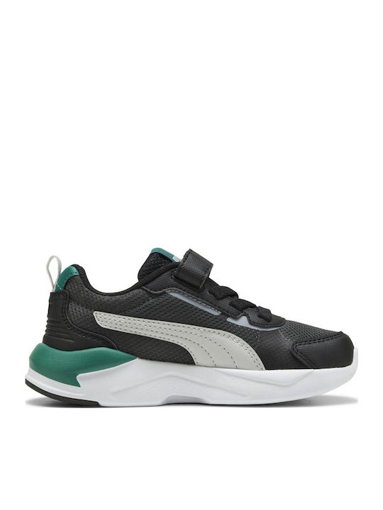 PUMA X-ray 3 Kids Sports Shoes Running with Hoop & Loop Closure Black