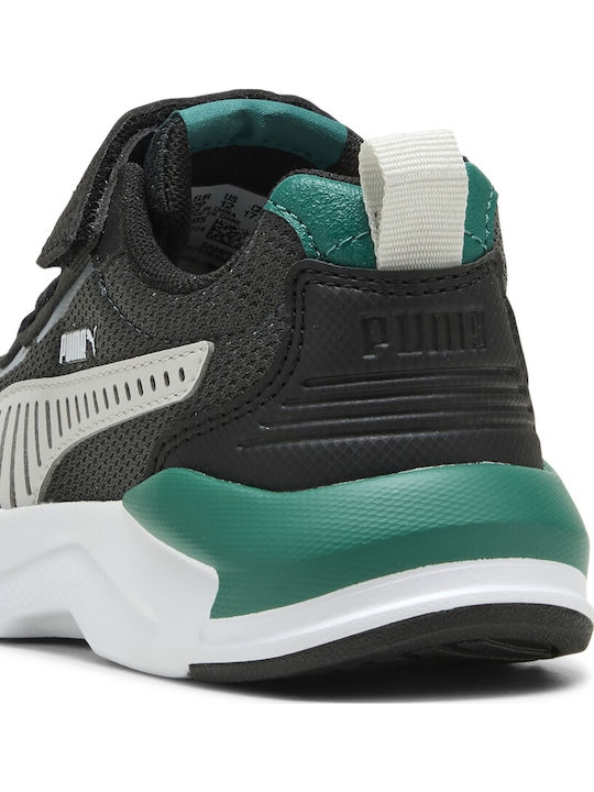 X-Ray 3 Kids Sports Shoes Running with Hook & Loop Closure Black