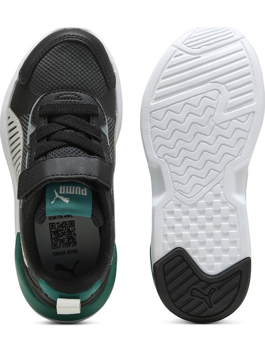 X-Ray 3 Kids Sports Shoes Running with Hook & Loop Closure Black