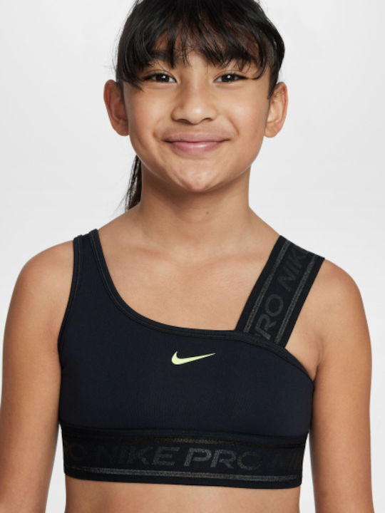 Nike Pro Swoosh Παιδικό Μπουστάκι Μαύρο
