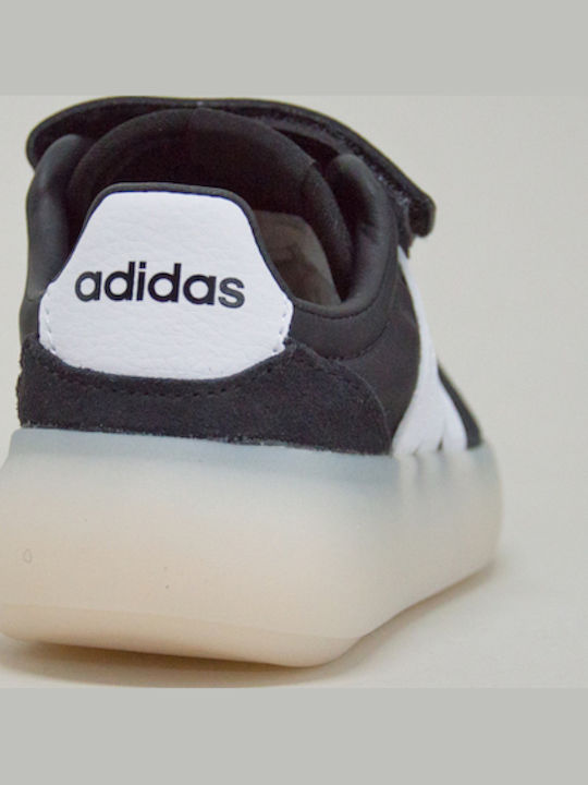 Barreda Decode Stripes Kids Sneakers with Hoop & Loop Closure Black