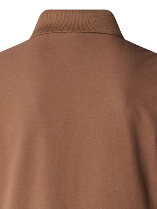 Polo Short Sleeve Brown Blouse