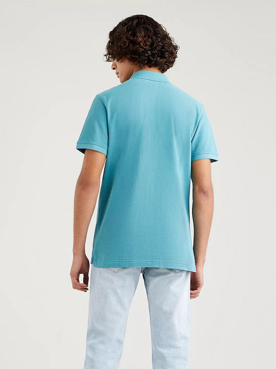 Polo Short Sleeve Blouse Turquoise