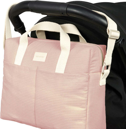 Nobodinoz Shoulder Bag - Diaper Changing Pad Opera Pink