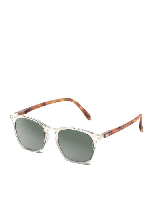 Izipizi Unisex Sunglasses with Transparent Plastic Frame and Gray Polarized Lens