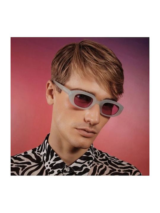 JohNocera Unisex Sunglasses with Light Blue Plastic Frame and Purple Lens MAS/239-C3-4627
