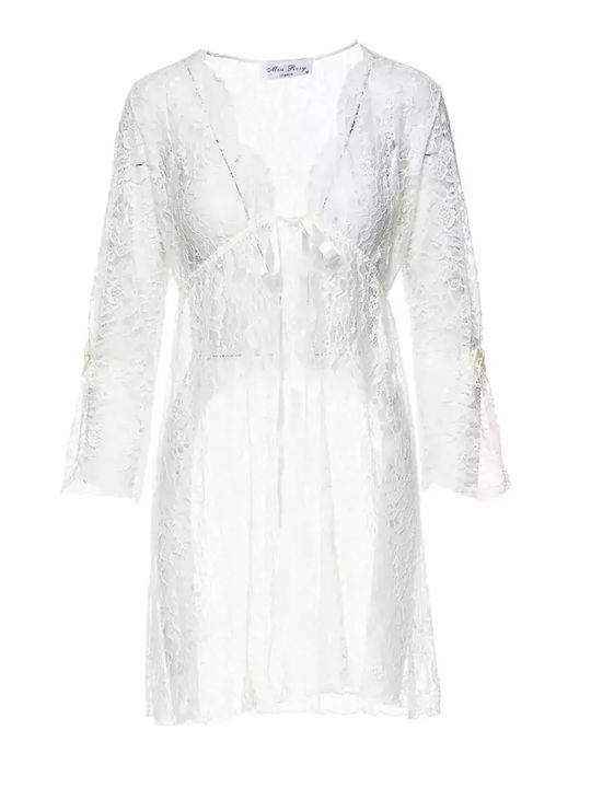 Miss Rosy Summer Women's Robe Ecru