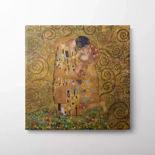 "the Kiss" Gustav Klimt Картина Платнен 80x80см