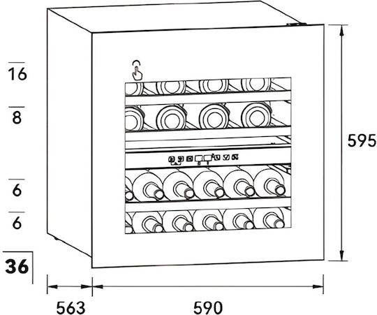 Elmark EL-BIWC36D Wine Cooler 36 Bottles